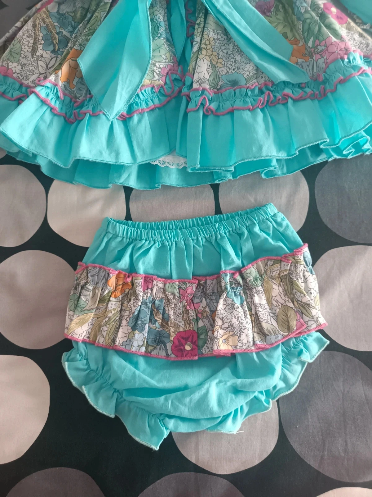 Conjunto Daniesty 12 meses - Azul Turquesa & Floral Encantado 💕 – photo 10